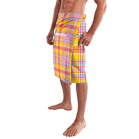 Personalized US Virgin Islands Lavalava Eagle Madras Pattern