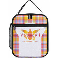 US Virgin Islands Lunch Bag Eagle Madras Pattern