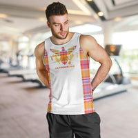 Personalized US Virgin Islands Men Tank Top Eagle Madras Pattern