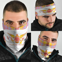 US Virgin Islands Neck Gaiter Eagle Madras Pattern