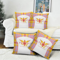 US Virgin Islands Pillow Cover Eagle Madras Pattern