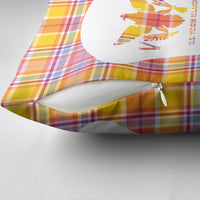 US Virgin Islands Pillow Cover Eagle Madras Pattern