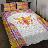 US Virgin Islands Quilt Bed Set Eagle Madras Pattern