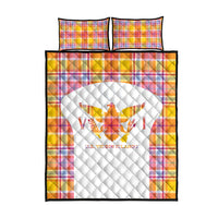 US Virgin Islands Quilt Bed Set Eagle Madras Pattern