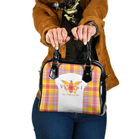 US Virgin Islands Shoulder Handbag Eagle Madras Pattern