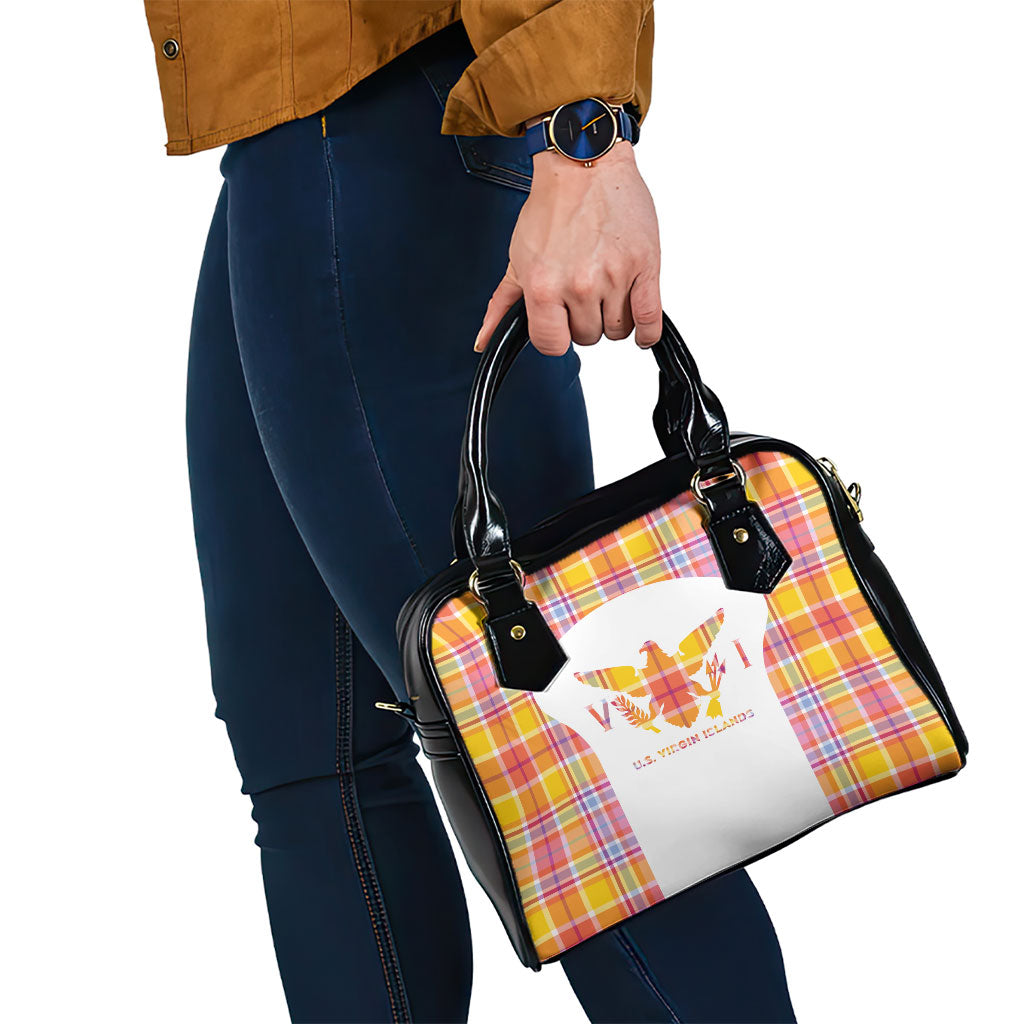US Virgin Islands Shoulder Handbag Eagle Madras Pattern
