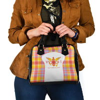 US Virgin Islands Shoulder Handbag Eagle Madras Pattern