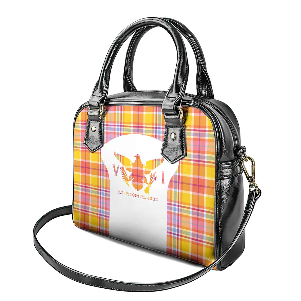 US Virgin Islands Shoulder Handbag Eagle Madras Pattern