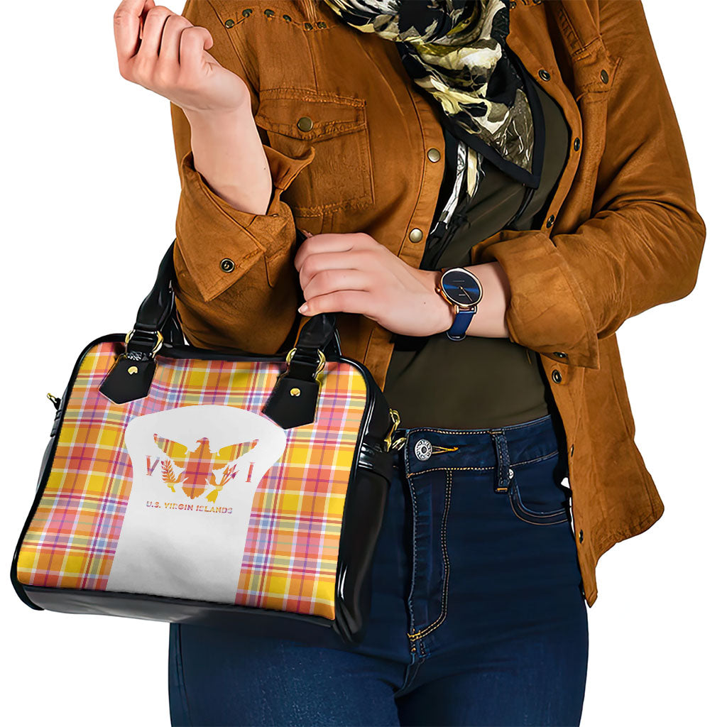 US Virgin Islands Shoulder Handbag Eagle Madras Pattern