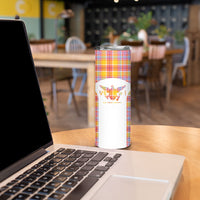 Personalized US Virgin Islands Skinny Tumbler Eagle Madras Pattern