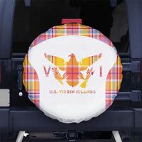 US Virgin Islands Spare Tire Cover Eagle Madras Pattern