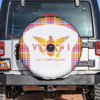 US Virgin Islands Spare Tire Cover Eagle Madras Pattern