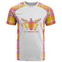 Personalized US Virgin Islands T Shirt Eagle Madras Pattern