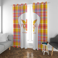 US Virgin Islands Window Curtain Eagle Madras Pattern