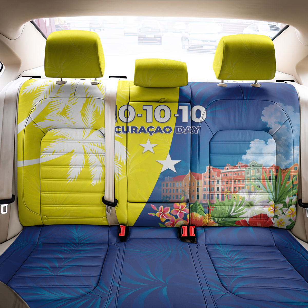 Curacao Day Back Car Seat Cover One People One Heart