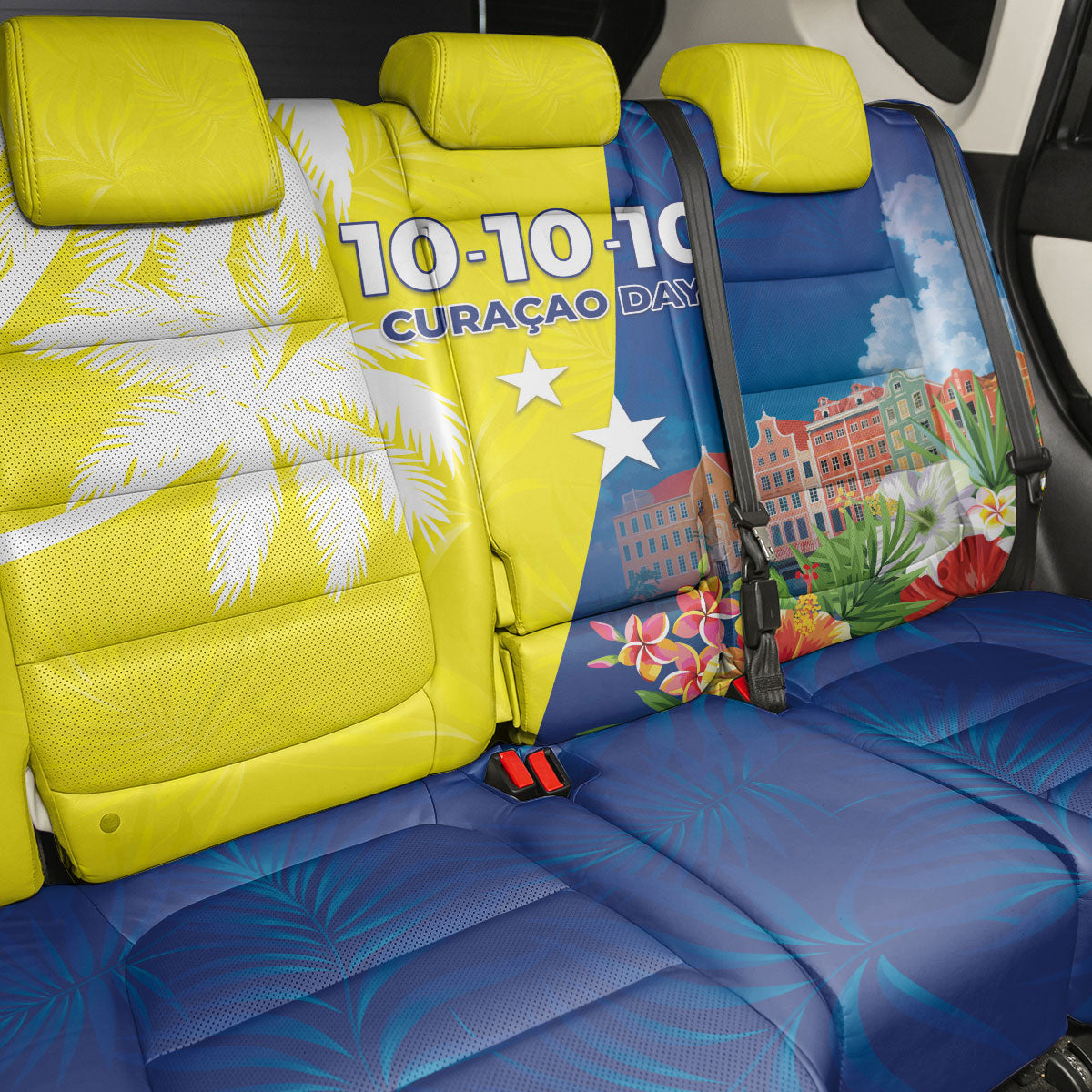 Curacao Day Back Car Seat Cover One People One Heart