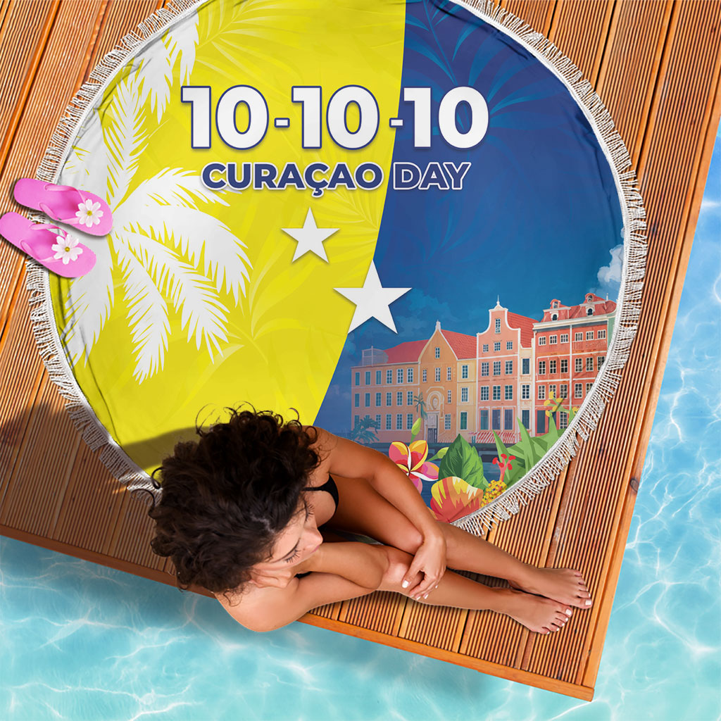 Curacao Day Beach Blanket One People One Heart