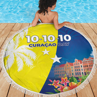Curacao Day Beach Blanket One People One Heart