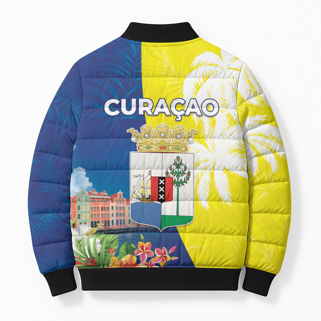Curacao Day Bomber Puffer Jacket One People One Heart