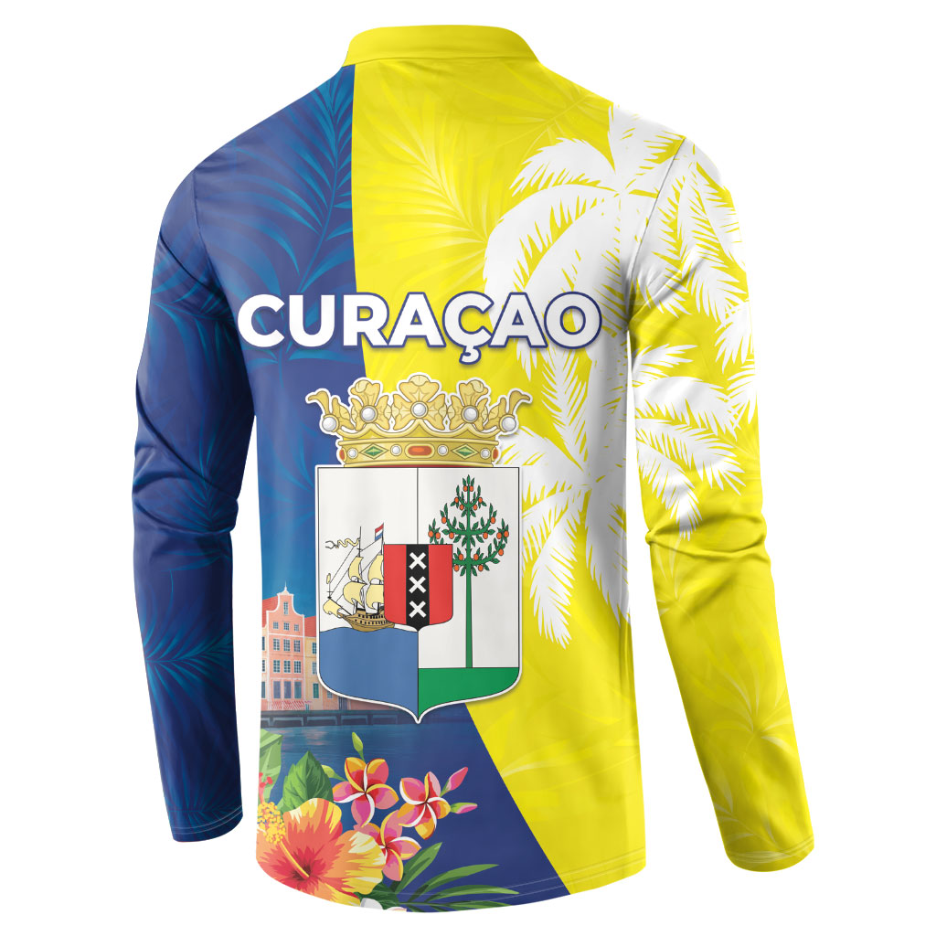 Curacao Day Button Sweatshirt One People One Heart