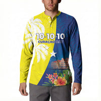 Curacao Day Button Sweatshirt One People One Heart