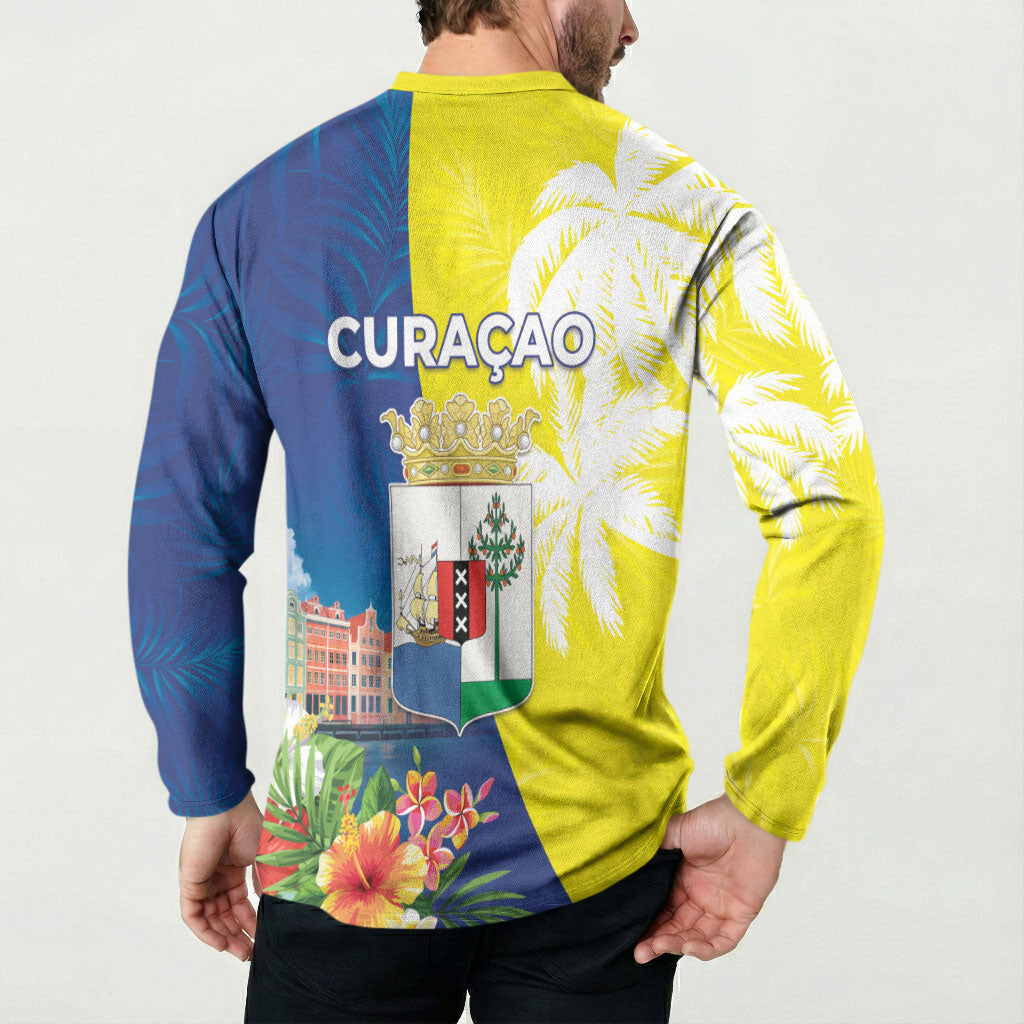 Curacao Day Button Sweatshirt One People One Heart