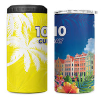 Curacao Day 4 in 1 Can Cooler Tumbler One People One Heart