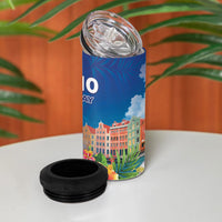 Curacao Day 4 in 1 Can Cooler Tumbler One People One Heart