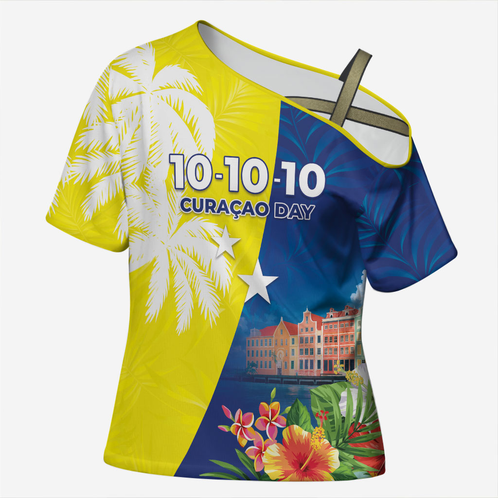 Curacao Day Cross Shoulder Shirt One People One Heart