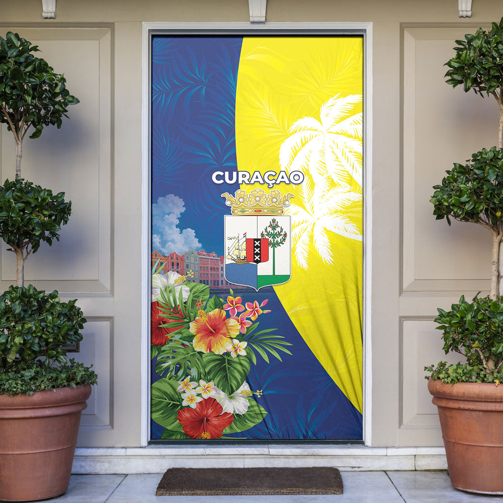 Curacao Day Door Cover One People One Heart
