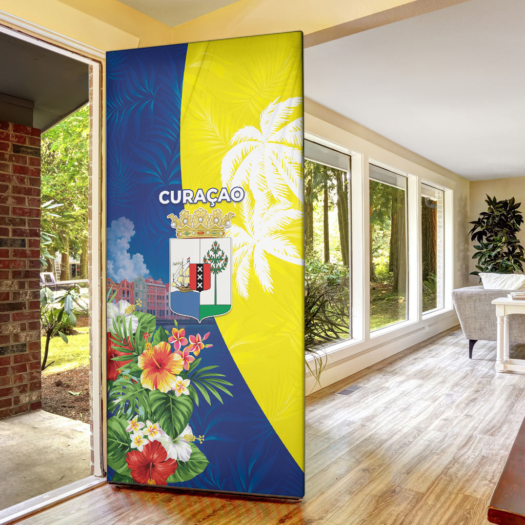 Curacao Day Door Cover One People One Heart