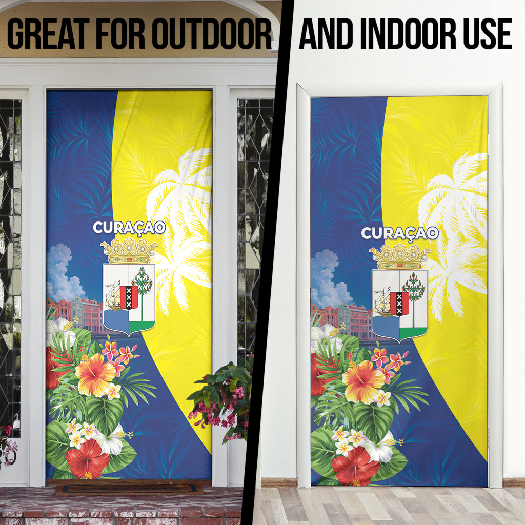 Curacao Day Door Cover One People One Heart