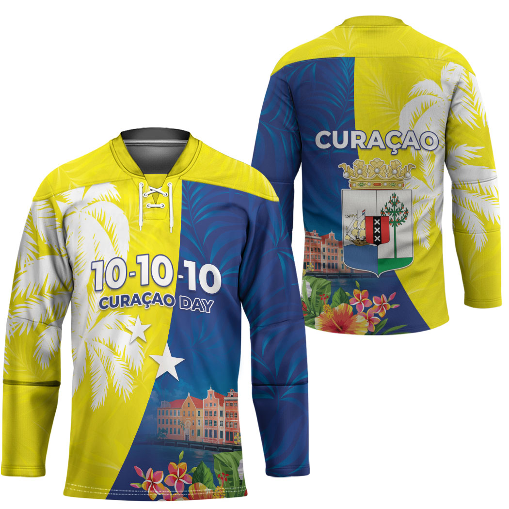 Curacao Day Hockey Jersey One People One Heart