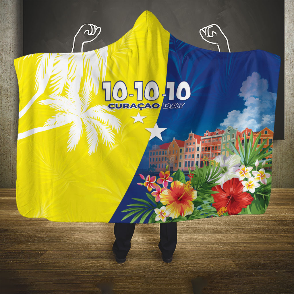 Curacao Day Hooded Blanket One People One Heart