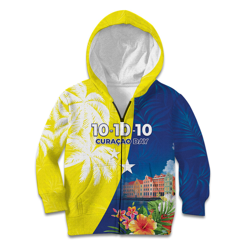 Curacao Day Kid Hoodie One People One Heart