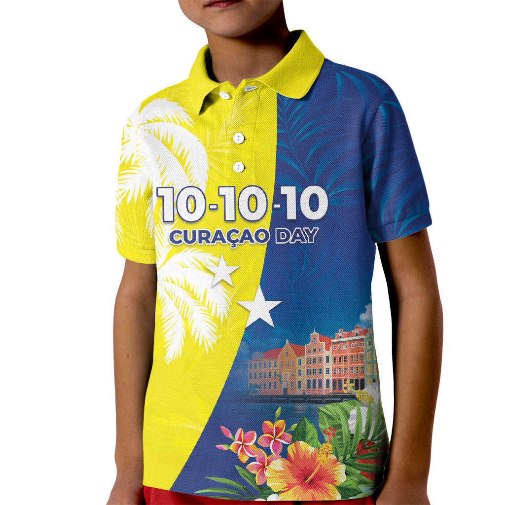 Curacao Day Kid Polo Shirt One People One Heart