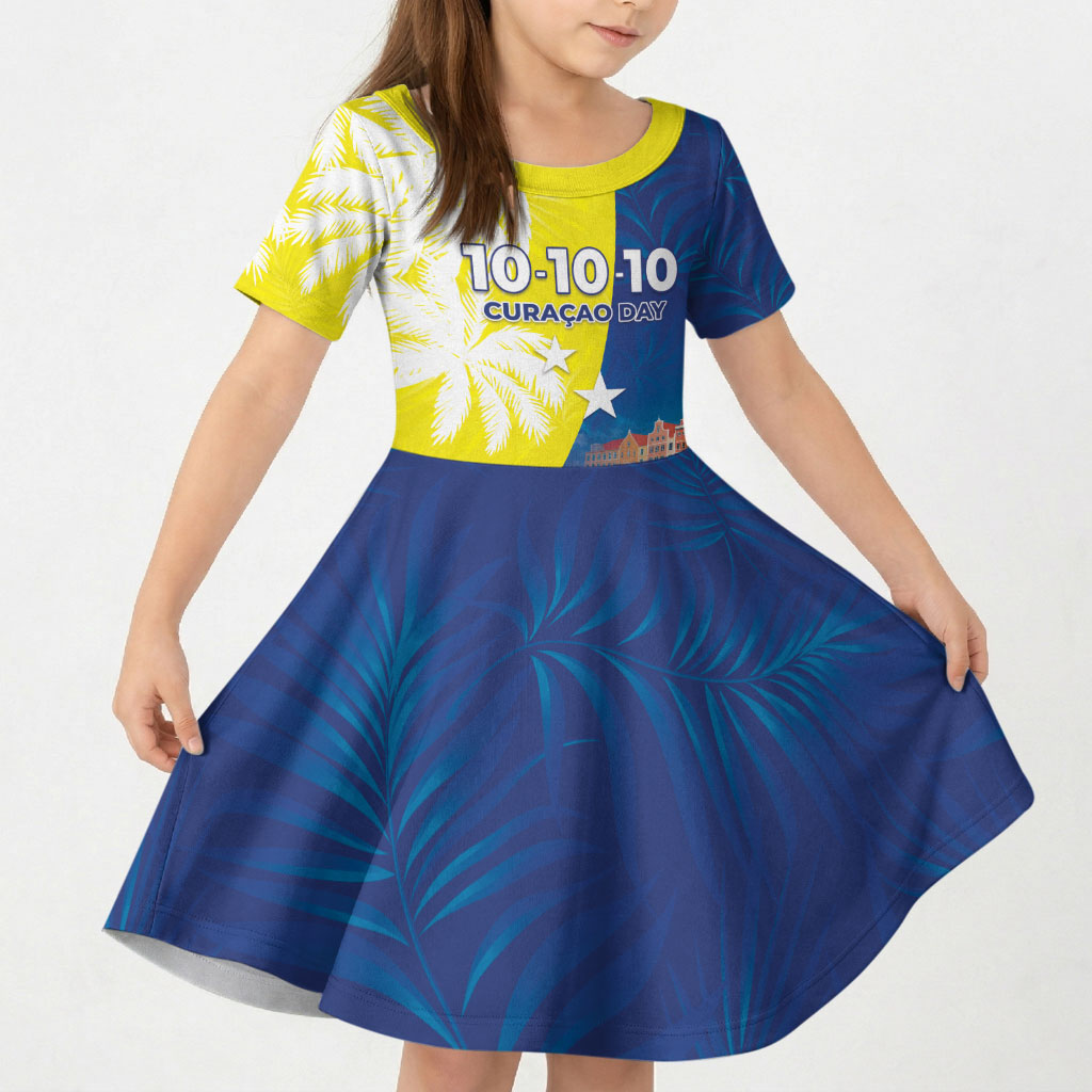 Curacao Day Kid Short Sleeve Dress One People One Heart