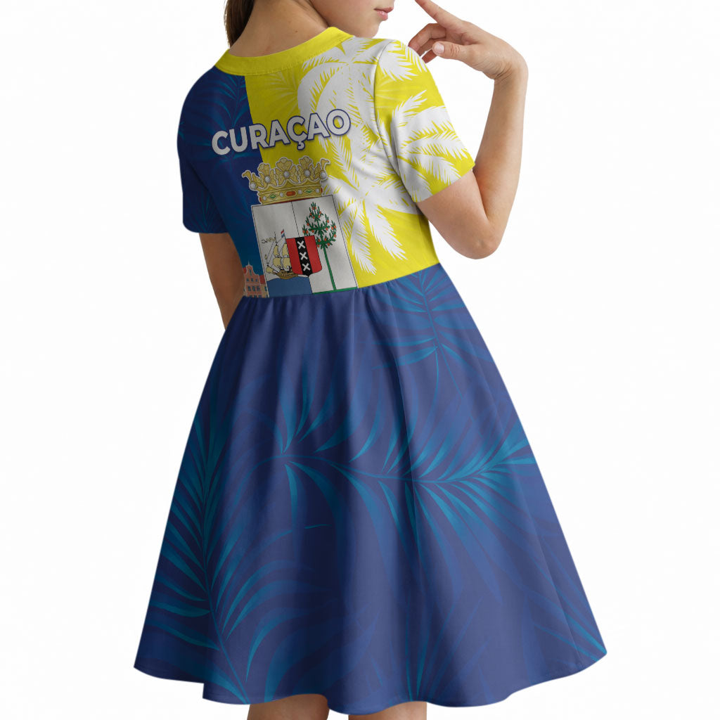 Curacao Day Kid Short Sleeve Dress One People One Heart