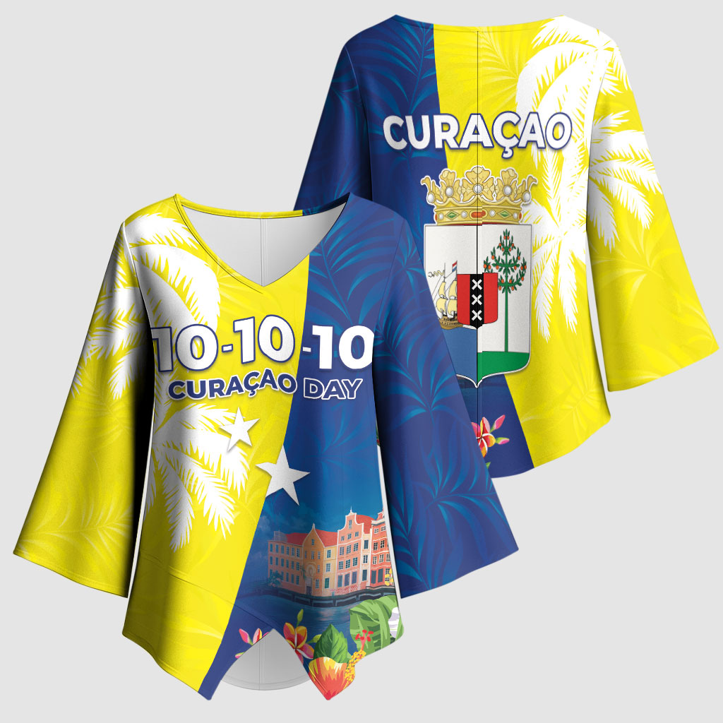 Curacao Day Kimono Sleeve Blouse One People One Heart