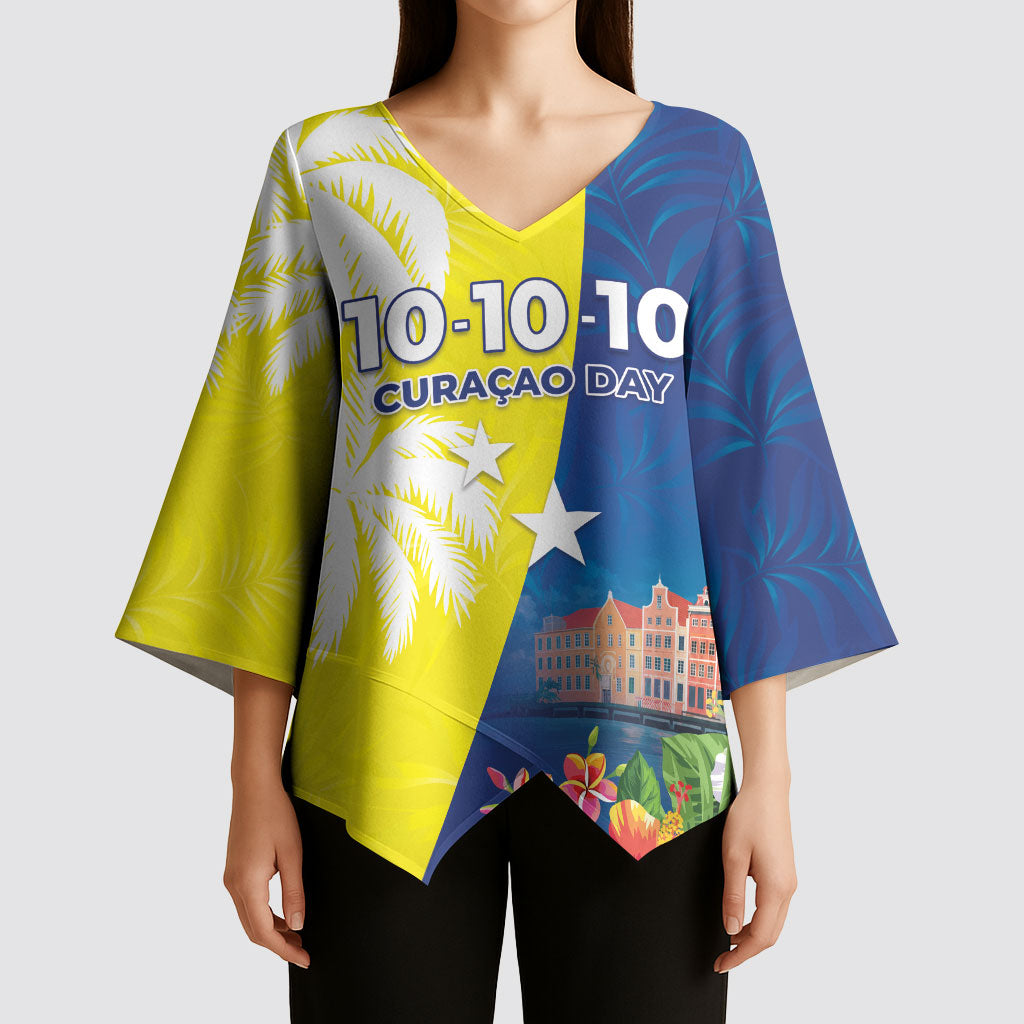 Curacao Day Kimono Sleeve Blouse One People One Heart