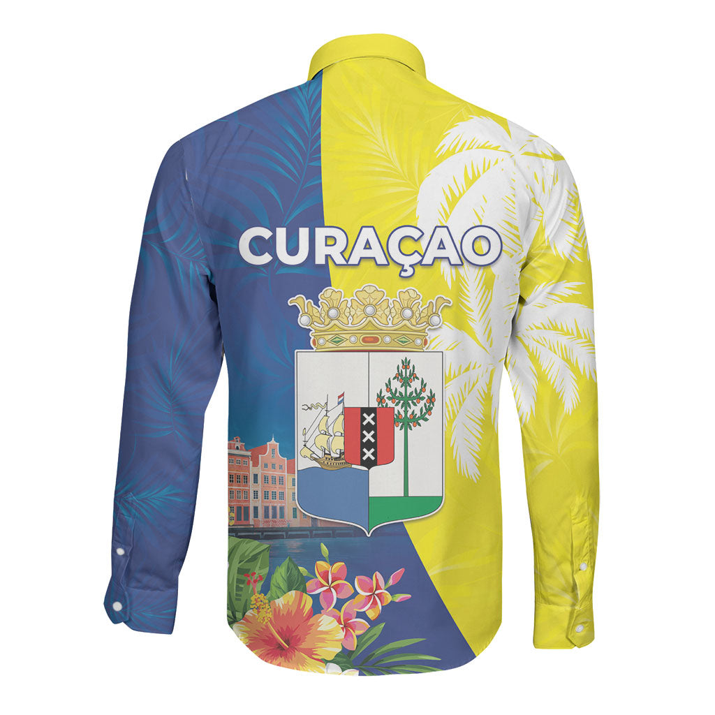 Curacao Day Long Sleeve Button Shirt One People One Heart