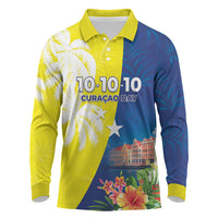 Curacao Day Long Sleeve Polo Shirt One People One Heart
