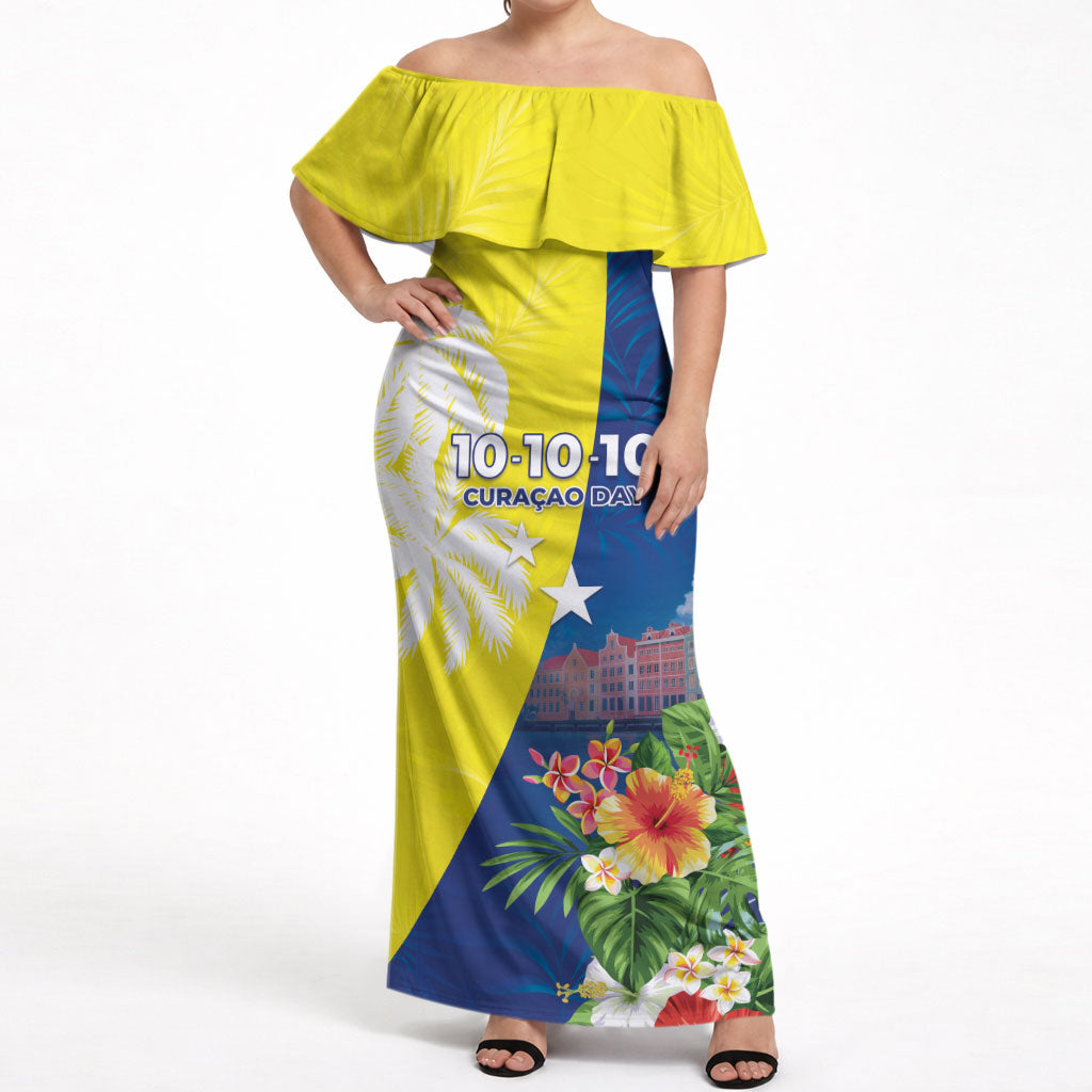 Curacao Day Off Shoulder Maxi Dress One People One Heart