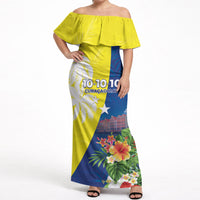 Curacao Day Off Shoulder Maxi Dress One People One Heart