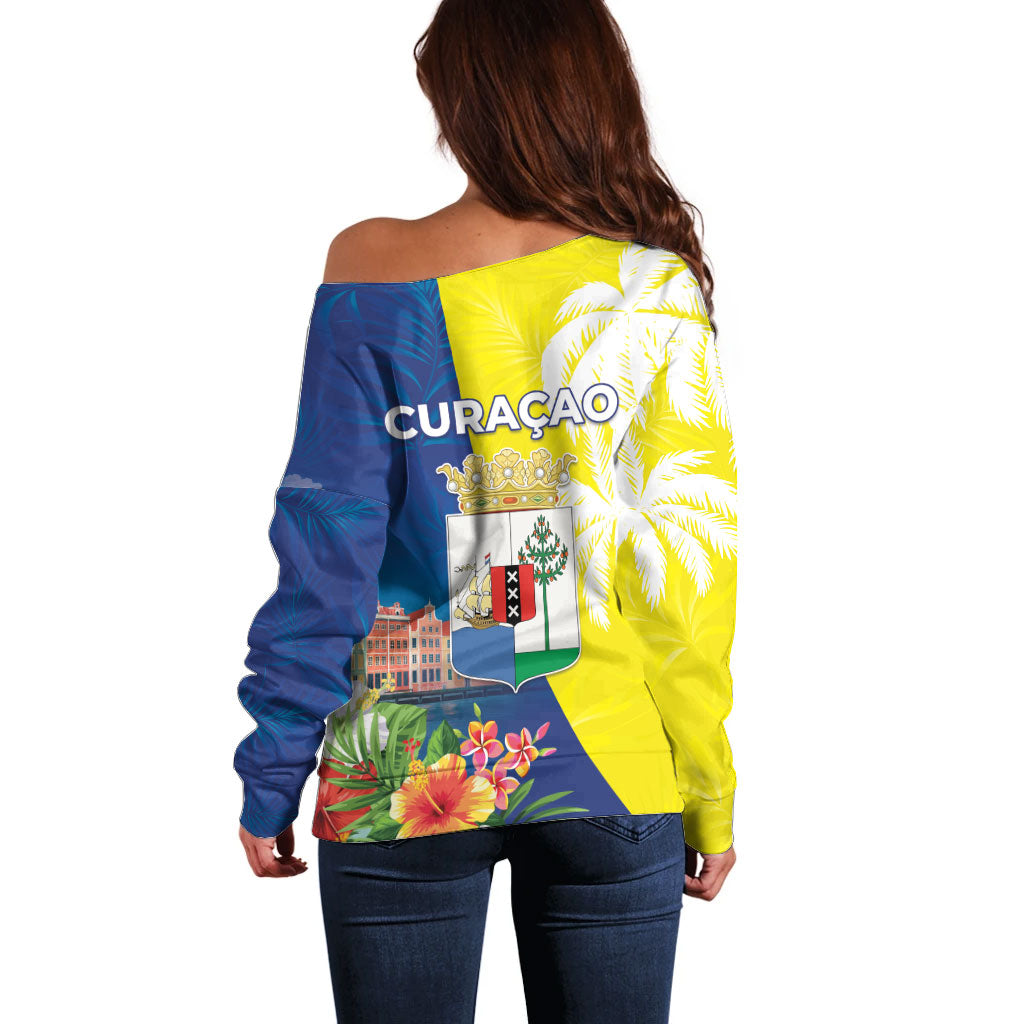 Curacao Day Off Shoulder Sweater One People One Heart
