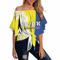 Curacao Day Off Shoulder Wrap Waist Top One People One Heart