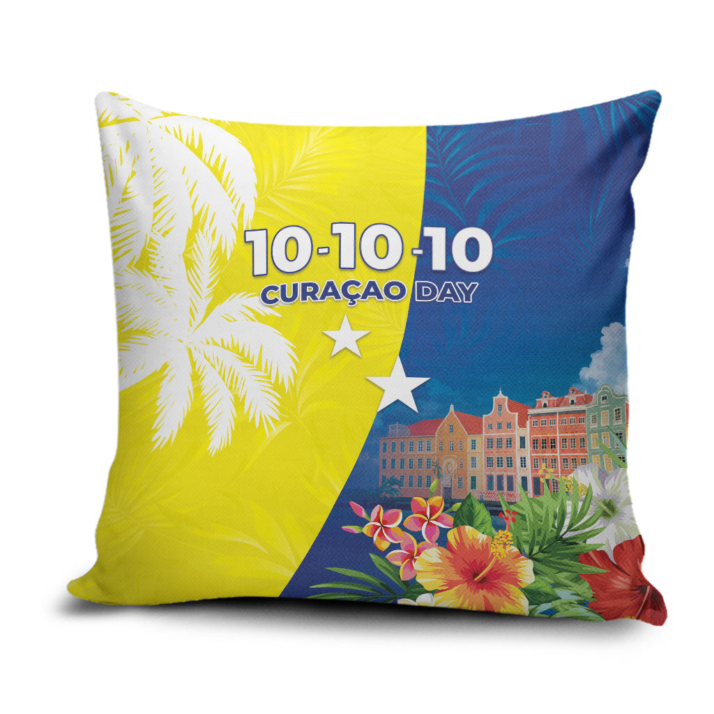 Curacao Day Pillow Cover One People One Heart