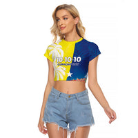 Curacao Day Raglan Cropped T Shirt One People One Heart