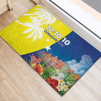 Curacao Day Rubber Doormat One People One Heart