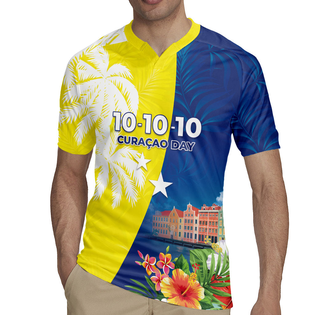 Curacao Day Rugby Jersey One People One Heart